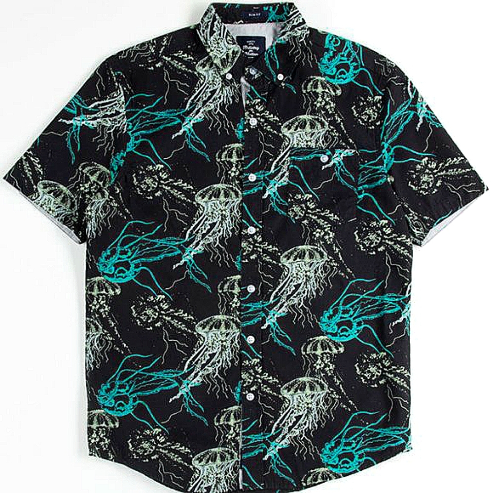 (MAKE OFFER) ๐HP๐ Jellyfish Button Down - Picture 2 of 7